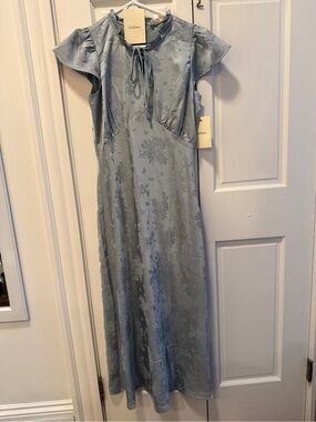rosalind midi dress in champagne Rosalind Midi Dress in Champagne
